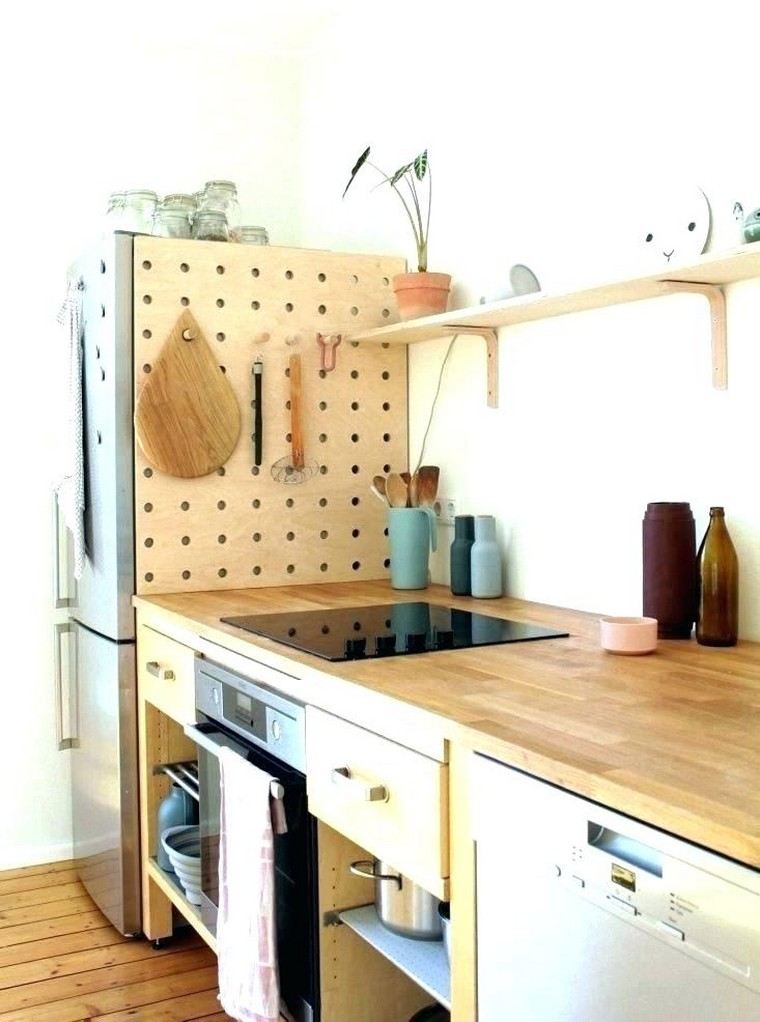 キッチン-木材-棚-収納