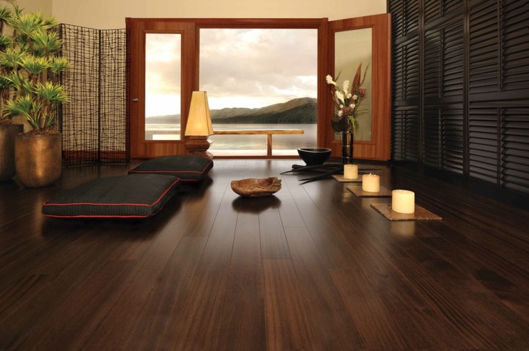 laminatas-svetainė-japoniško stiliaus laminuotos grindys