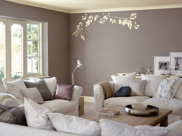 dekoratív hatású nappali falak