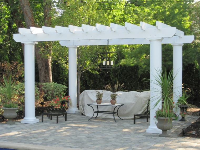 bijele verande deco ideja terasa lijepi vrtovi