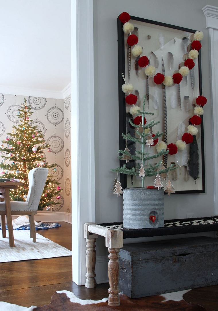 decorazioni natalizie per piccoli spazi