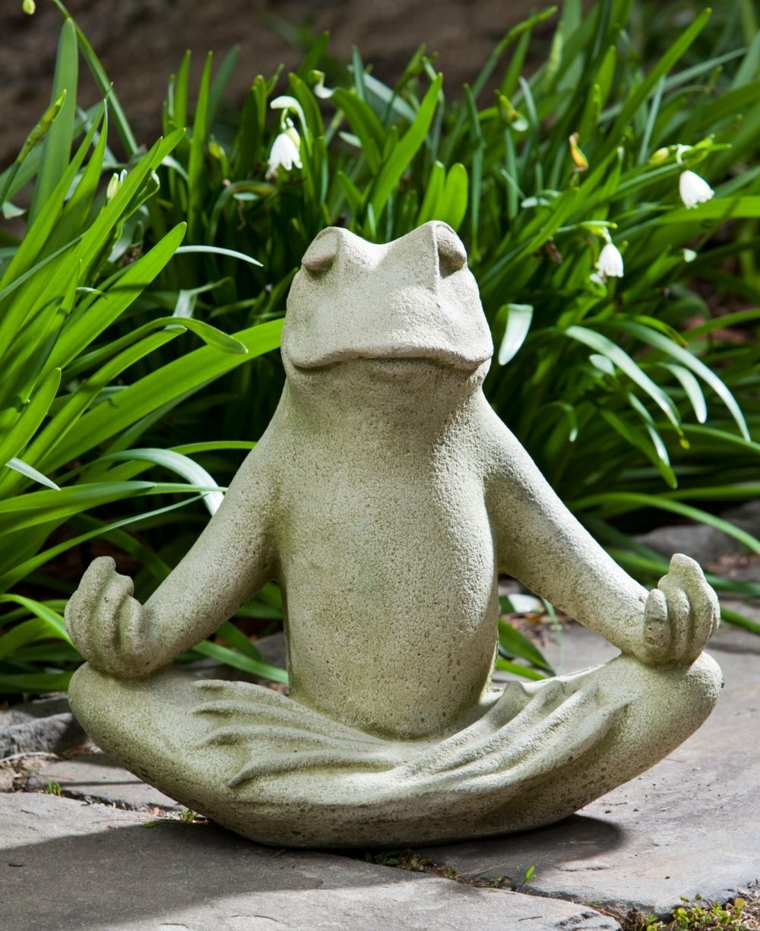 statue zen deco piccolo giardino all'aperto