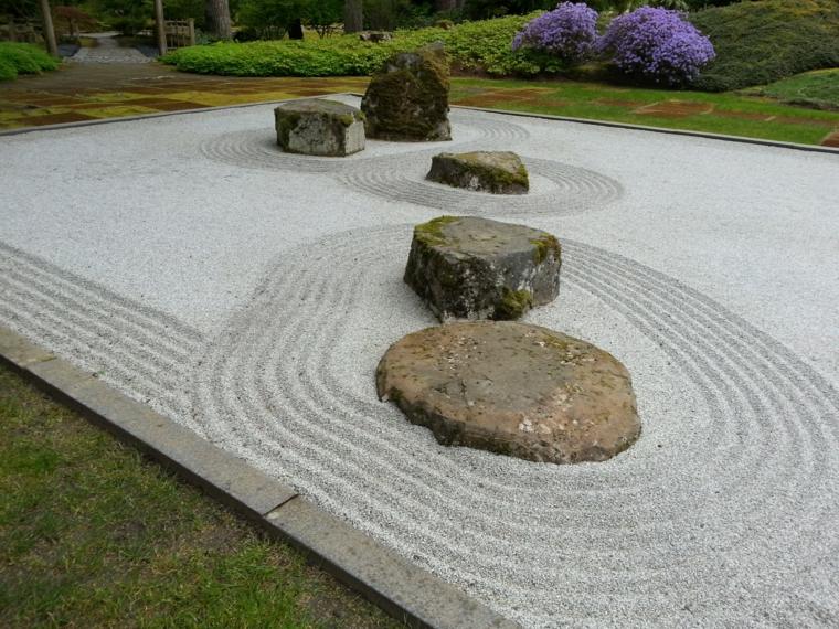 小さな禅庭の日本のデザイン