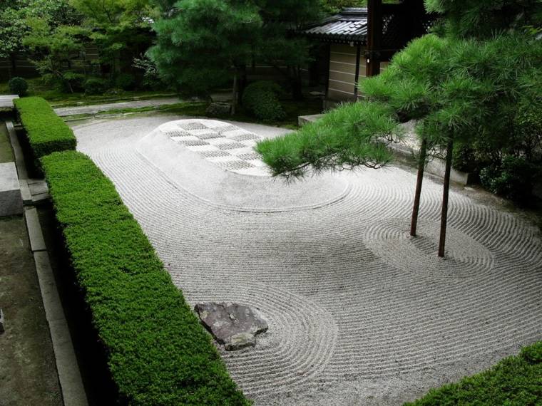 immagine di giardini di design di sabbia zen