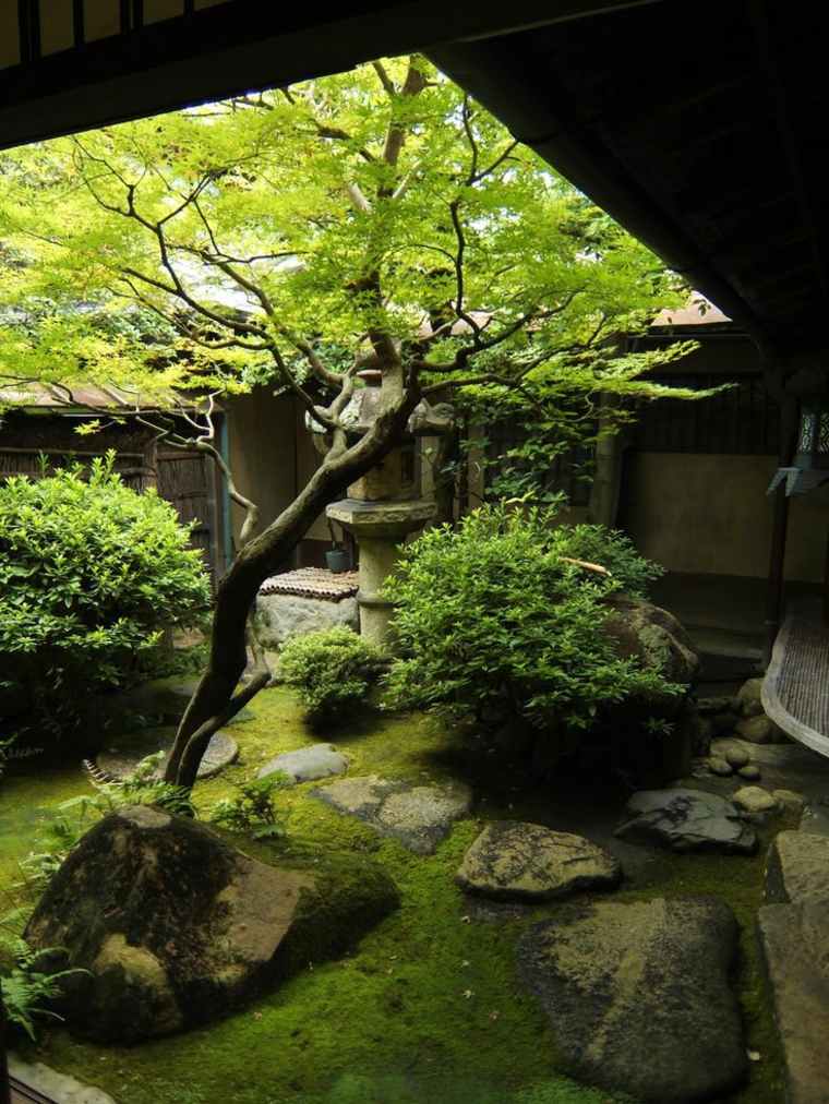 日本の中庭の装飾
