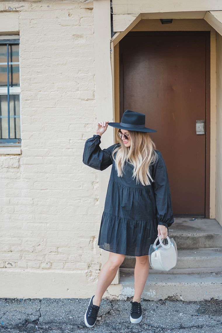 idea look con abito nero