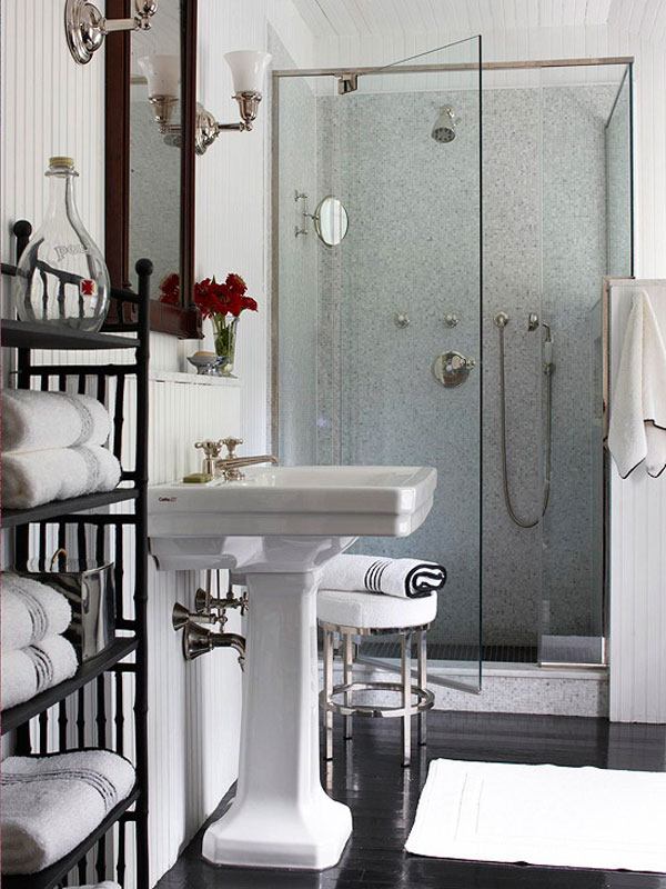 Mažas elegantiškas vonios kambario dizainas