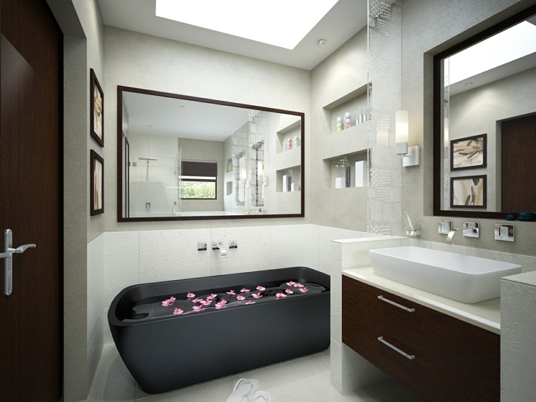 Mažo vonios kambario šiuolaikinės dekoravimo idėjos