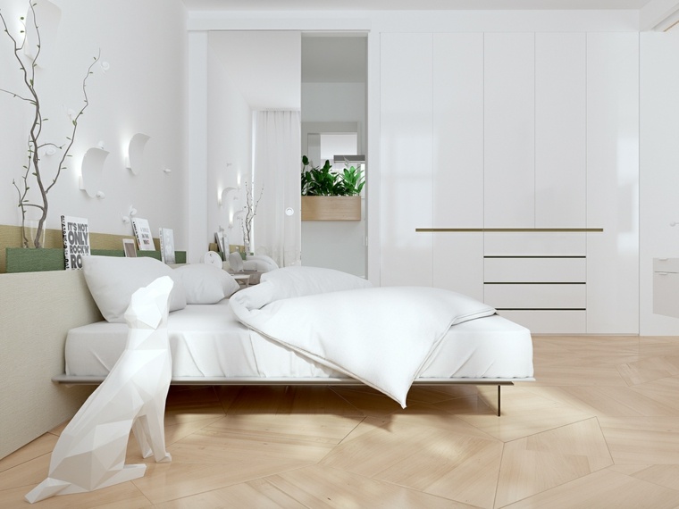 Šiuolaikinės minimalistinės miegamojo dekoravimo idėjos