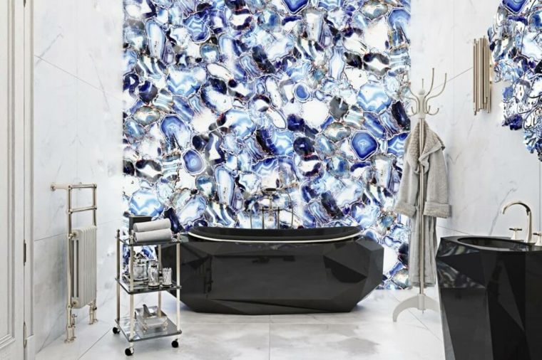 luxus fürdőszoba dekorációs ötlet