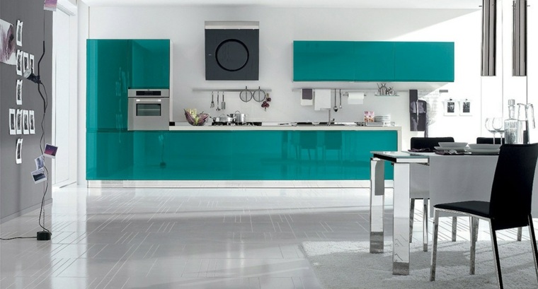 decorazione moderna dell'armadio da cucina blu mobili da cucina moderni