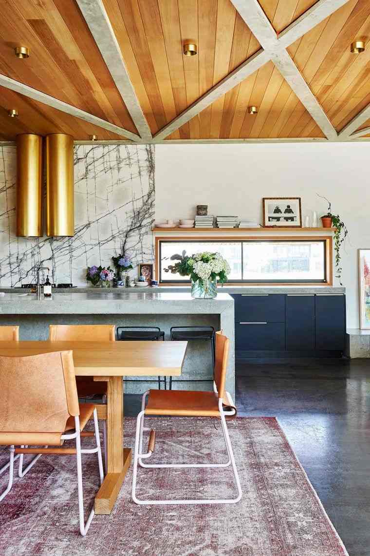 moderna-otvorena-kuhinja-otok-betonska-radna ploča