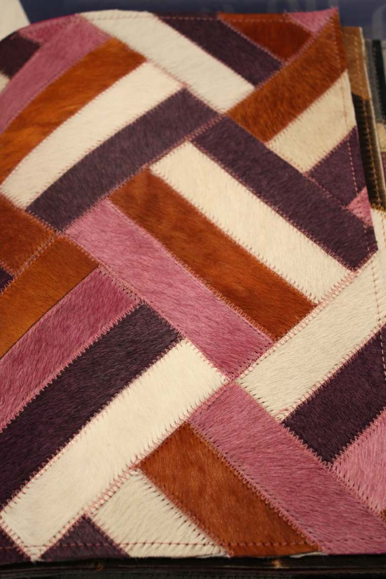 blocco uzorak podni tepih Ideja za unutrašnji dekor originalni podni tepih od goveđe kože
