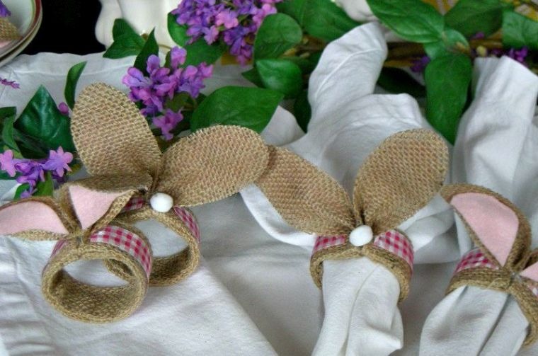 tovagliolo rotondo tavola di pasqua