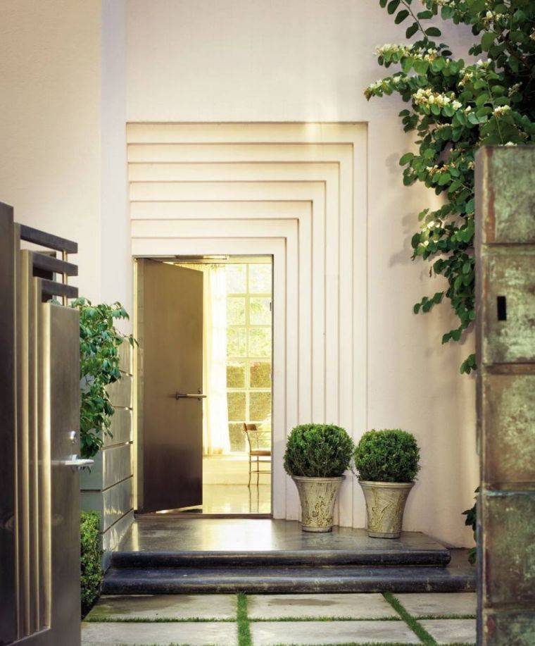bejárati ajtó modern homlokzat design ház