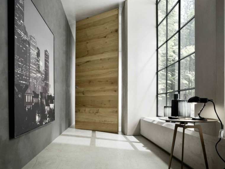 vidinės šarnyrinės durys interjero prieškambario deko dizainas