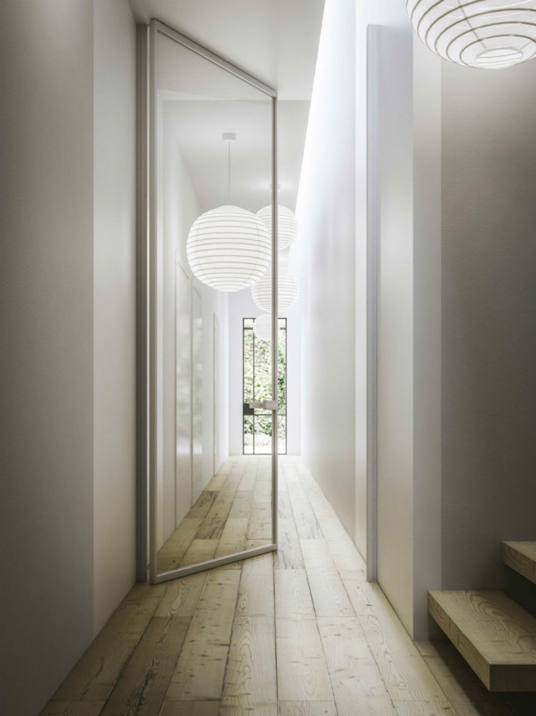 jednostavna staklena vrata dizajn interijera hodnik deco mali prostor