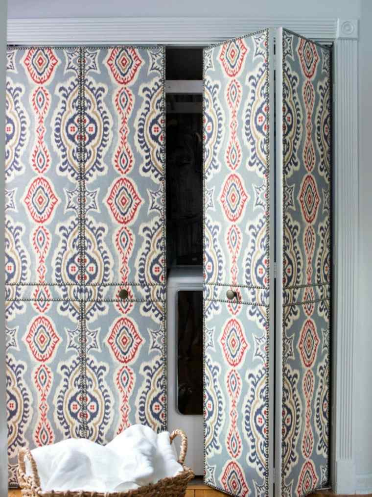 Porte acordeon sulankstomos durys modernus dizainas deco rytietiško stiliaus