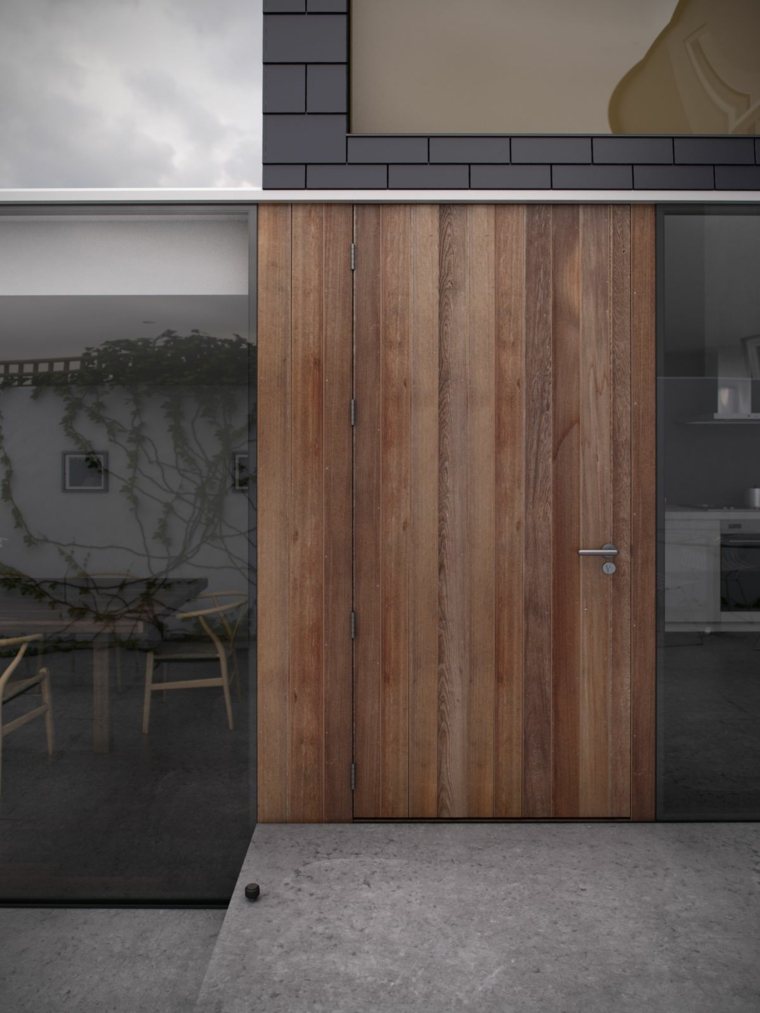 moderni dizajn ideja o drvenim ulaznim vratima daniel james hatton