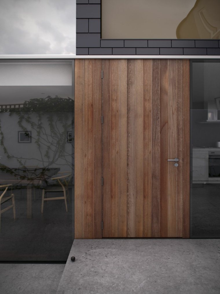 porta d'ingresso in legno dal design moderno idea daniel james hatton