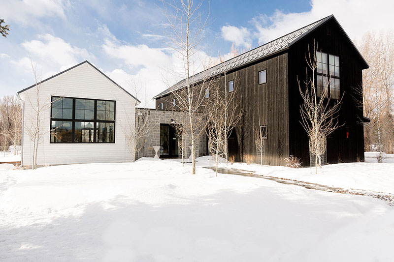 Interiores de casas de campo de estilo americano