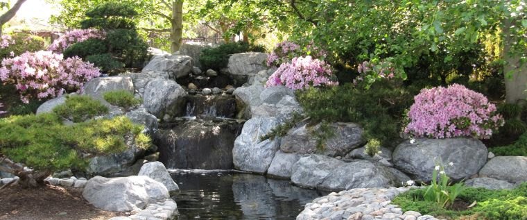 Japán kert elrendezés kővel