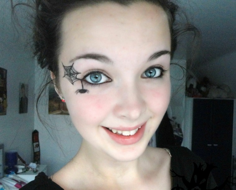 trucco da strega di halloween