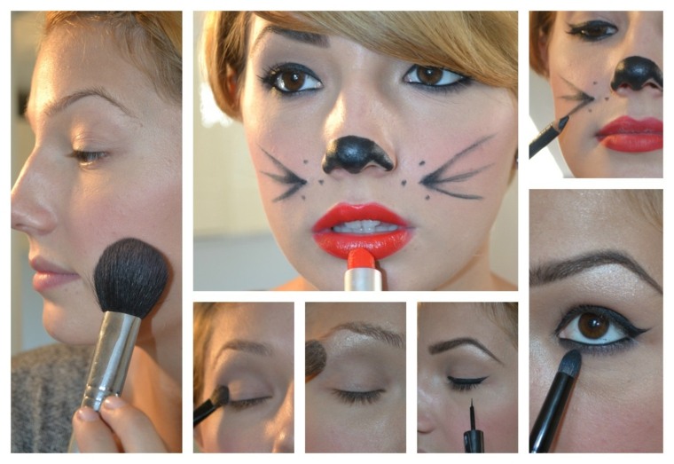 Tutorial semplice per il trucco del gatto di Halloween