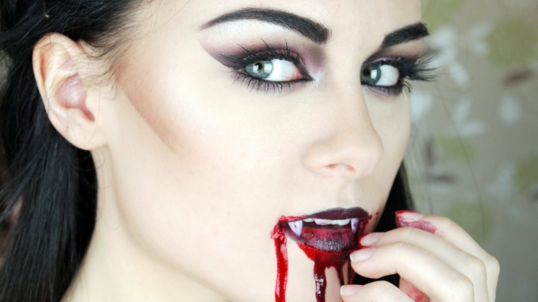 trucco da vampiro semplice costume di halloween