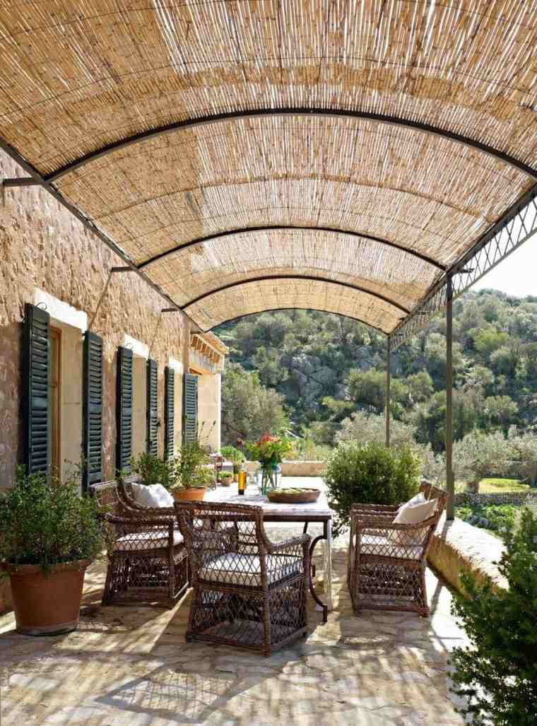 pergola-tela-metallica-copertura-treccia