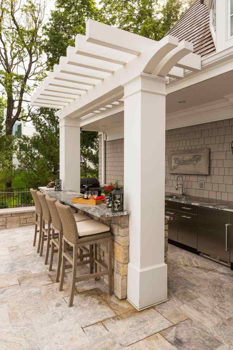 small-pergola-lean-to-white-outdoor-dining-area