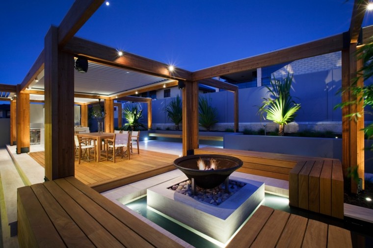 illuminazione-esterno-terrazza-decking-braciere-camino