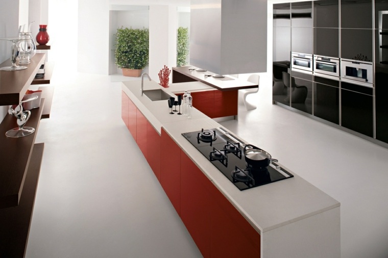 Piano di lavoro di design della cucina in Corian