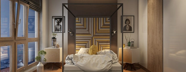 idea di design arredamento moderno camera da letto deco cornici per pareti idee in legno