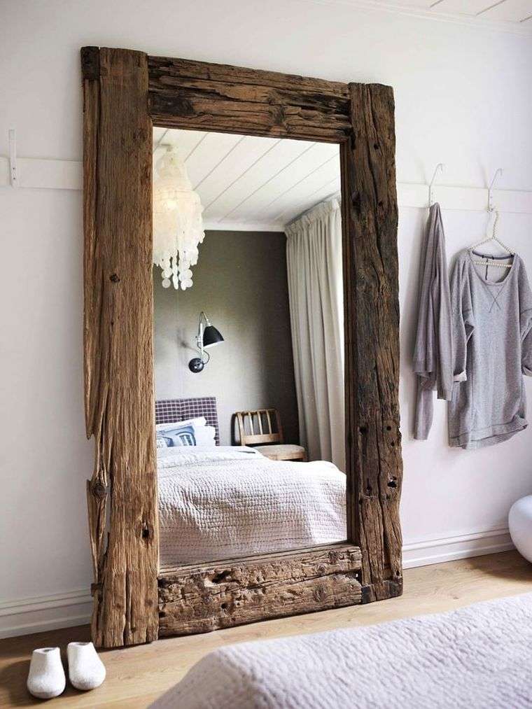 deco-bois-grande-specchio-struttura-legno-galleggiante-camera da letto