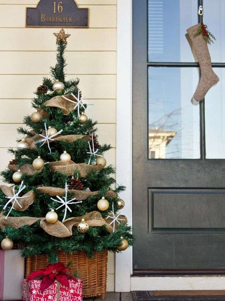 piccolo albero di natale deco-idea-rustico