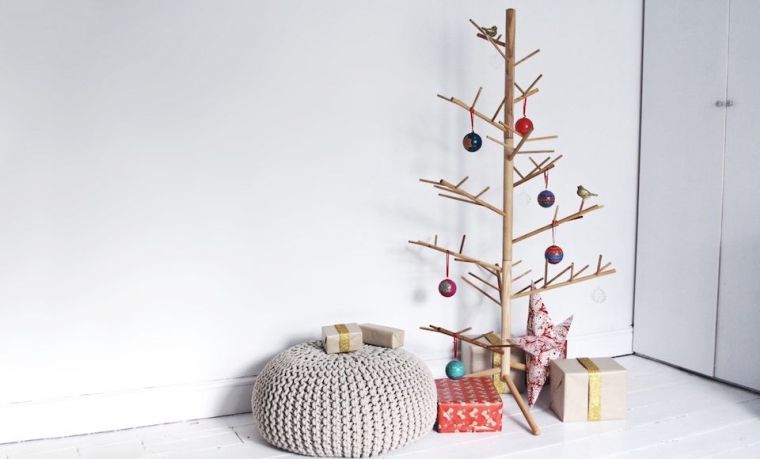 mini Kalėdų eglutė-minimalistinė-medinė „pasidaryk pats“