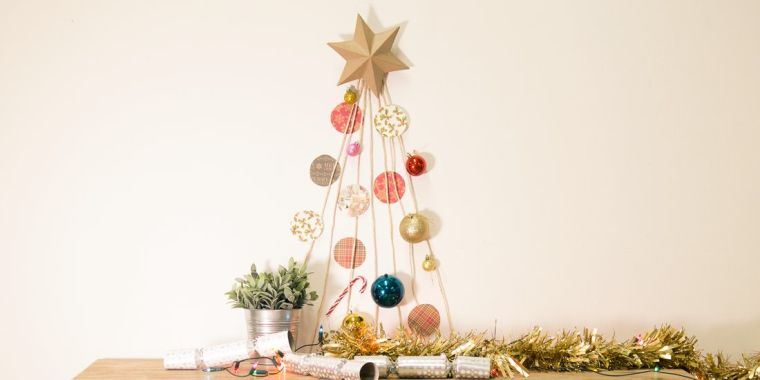 DIY-mini-božićno drvce-to-do-yourself-tutorial
