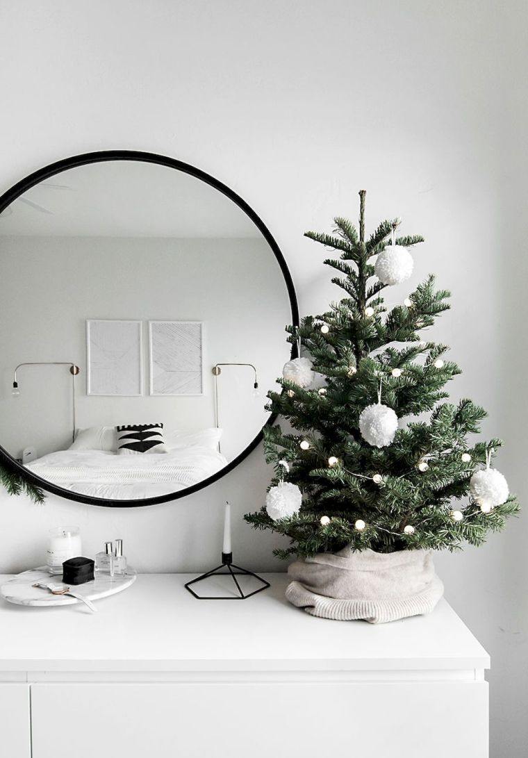 piccolo albero di natale mini-idea-deco-modello-scandinavo