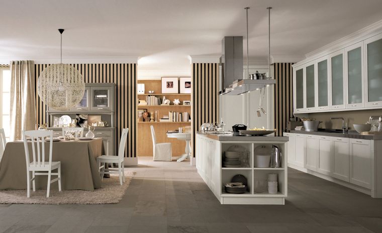 dipingi la tua cucina bianca e beige chiaro armadio a parete alta