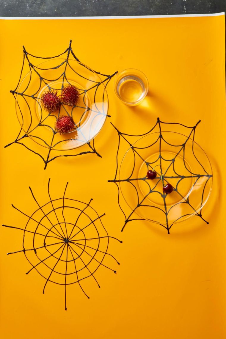Helovino interjero dekoravimas su padėkliukais
