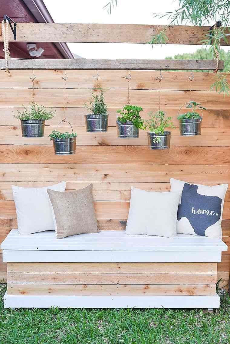 idea vasi sospesi terrazza giardino