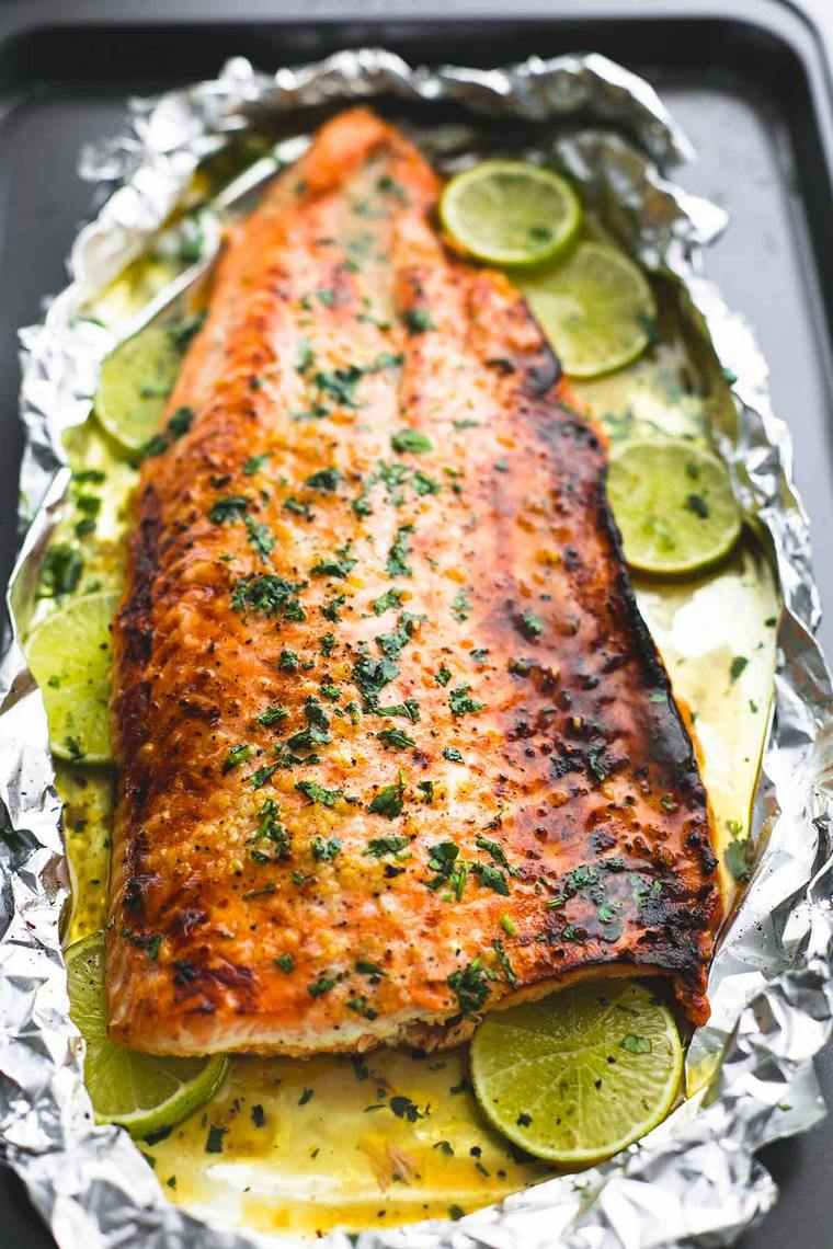 salmone lime miele