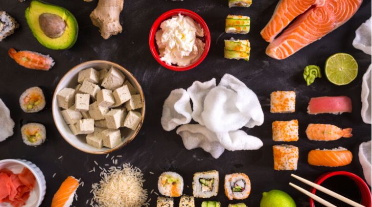 dieta con sushi giapponese