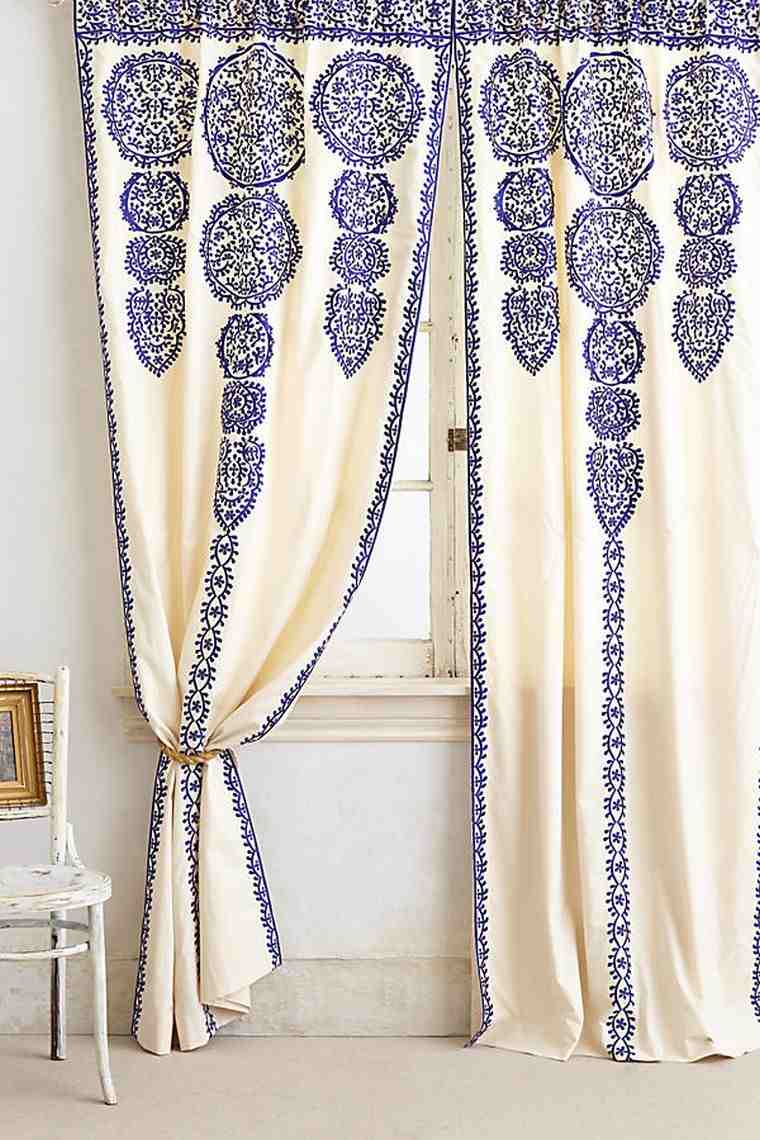 tenda esotica modello blu deco chic stile bohémien orientale