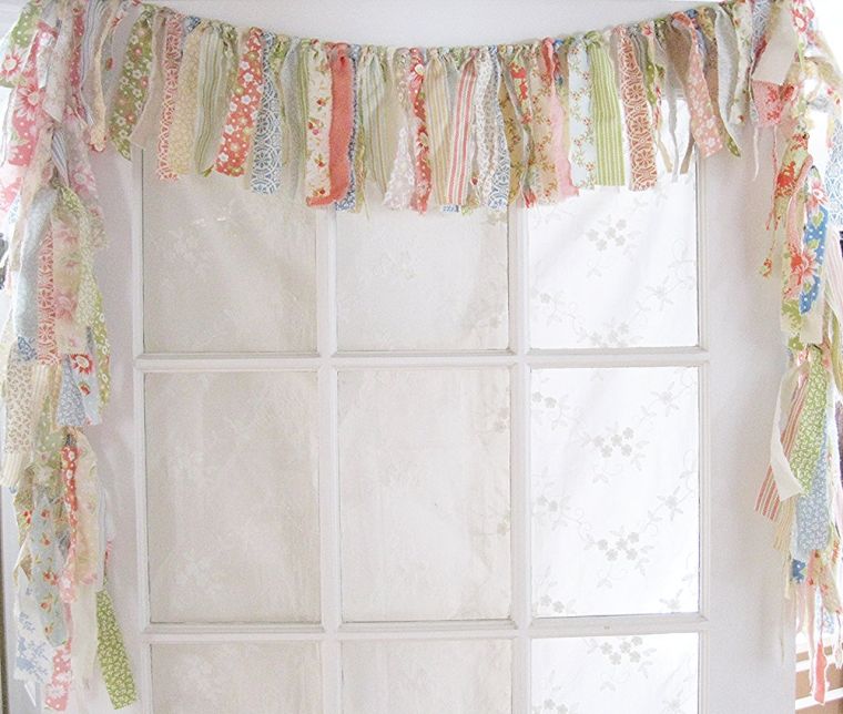 tenda per farsi un'idea di nastri in stile shabby chic