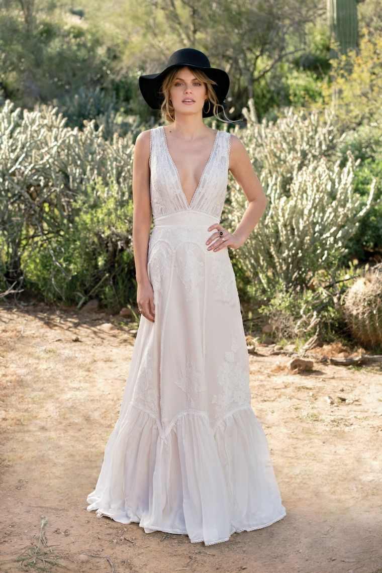 ロマンチックなスタイルのウェディングドレス-2018