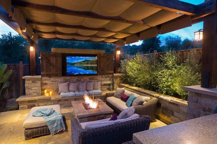 idea terrazza con home cinema