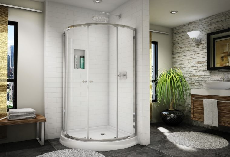 pilka ir balta vonios kambarys modernus stilius