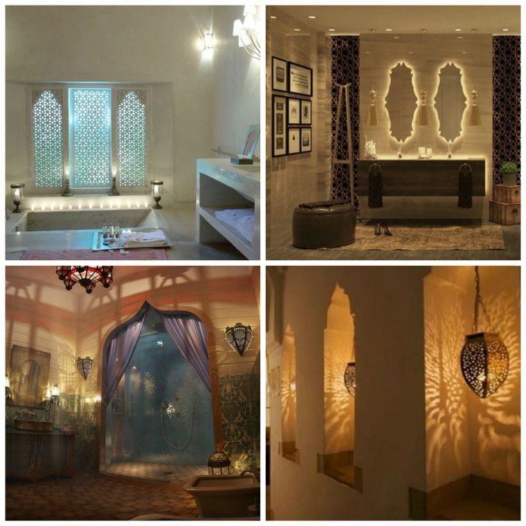 モロッコ-バスルーム-いくつかのアイデア-インテリア-アクセサリー-通常-マラケシュ
